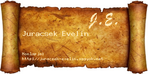 Juracsek Evelin névjegykártya