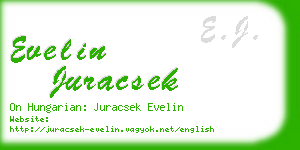 evelin juracsek business card